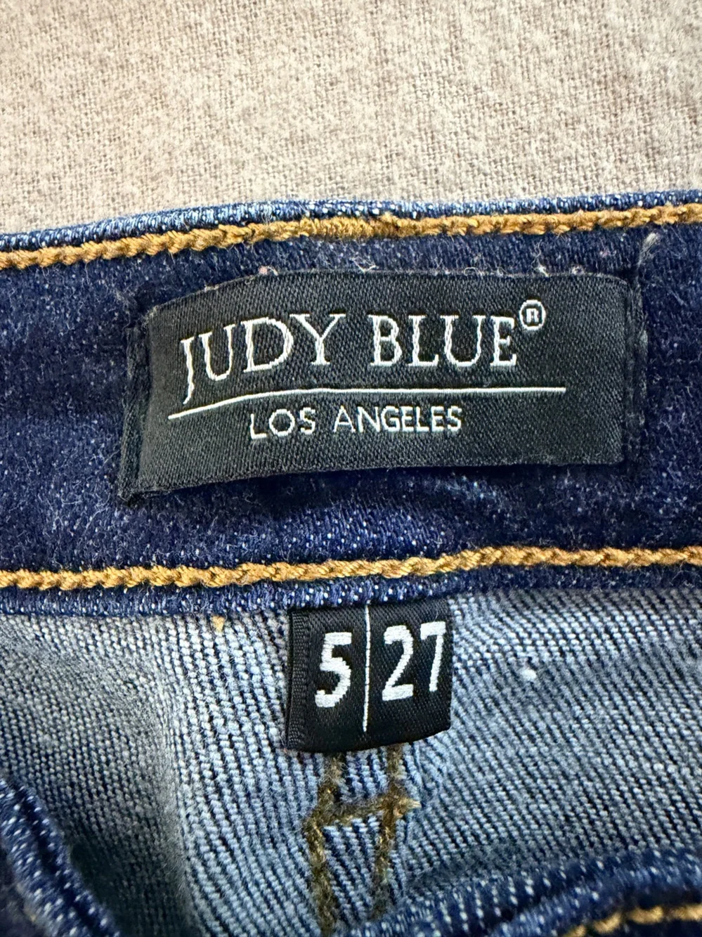Judy Blue Sunday chill cropped wide leg, frayed hem, jeans, medium wash 5